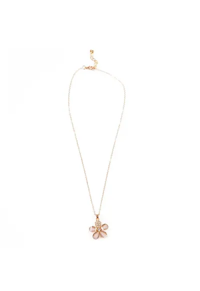 Colier chic cu pandantiv floare aurie