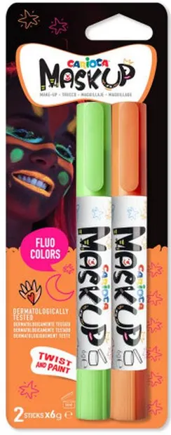 Carioci pictura pe față Carioca Mask up - Neon, verde și portocale