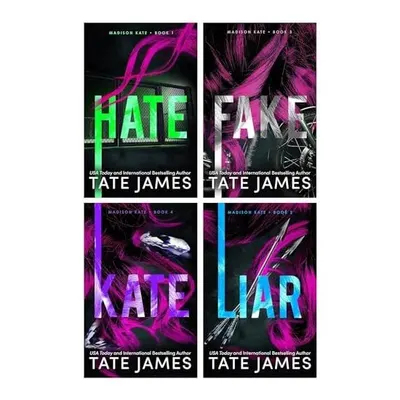 Madison Kate Series 4 Books Collection Set By Tate James (hate, Liar, Fake & Kate)