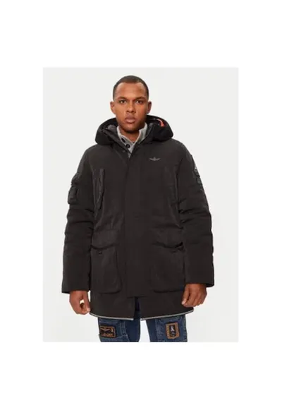 Geaca barbati - 304563980 - Bumbac/Poliester - Negru - Negru