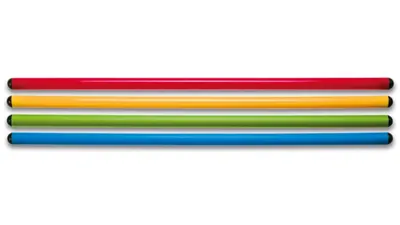 Set de 4 bastoane colorate pt activități sportive, 70 cm