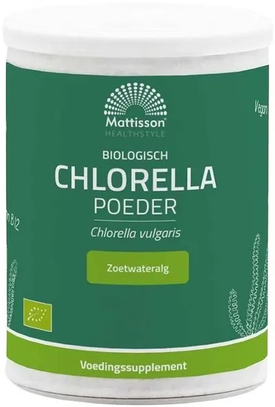 Mattisson Healthstyle Pudră Organică de Chlorella, 125 g