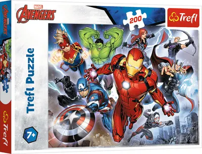 Puzzle Trefl din 200 de piese - Mighty Avengers
