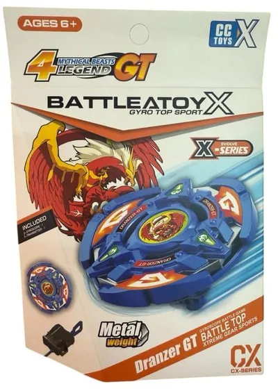 Set de joacă Raya Toys - BattleAToy X Dranzer GT, titirez și mecanism de lansare, albastru
