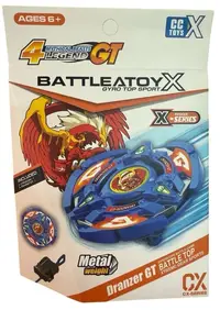 Set de joacă Raya Toys - BattleAToy X Dranzer GT, titirez și mecanism de lansare, albastru