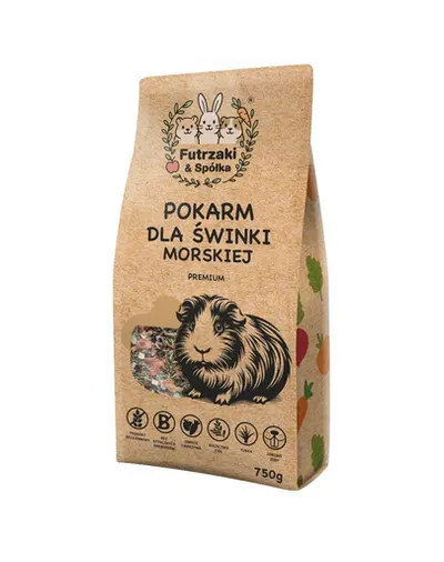 KUCHNIA SZEFA Futrzaki i Spółka hrană fără cereale pentru porcușori de Guineea 750 g