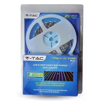 Kit Banda Led Smd5050 Rgb 60led/m Ip65 5m V-Tac Sku-2123541
