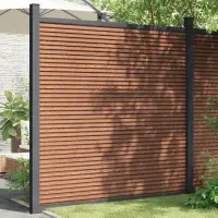 vidaXL Panouri de gard, maro, 180x186 cm, WPC