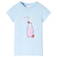 Tricou pentru copii, albastru pal, 140
