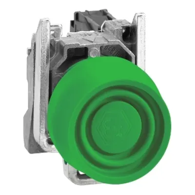 Buton Verde Ø 22, Revenire cu Arc, 1 No, Atex