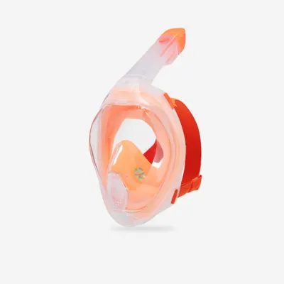 Mască Easybreath Snorkeling la suprafață + (>10ani) PORTOCALIU