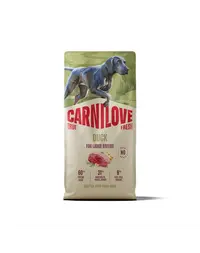 Hrană câini juniori CARNILOVE True Fresh Dog Duck Junior Large 12 kg cu rață