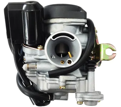 Carburetor Moretti GY6, 50cc 4T, t.18 mm, soc automat, capac de plastic