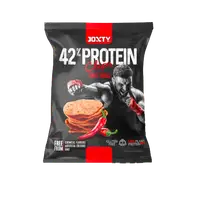 Chipsuri cu ardei gras rosu cu 22% proteine, 50g, Enjoy