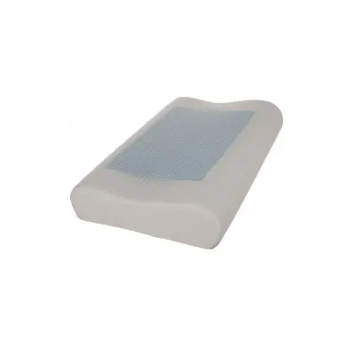 Perna ortopedica din spuma cu memorie, insertie de gel racoritor, husa detasabila, 54 x 34 x 10 cm