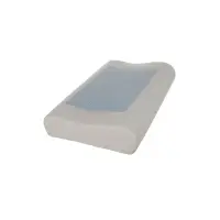 Perna ortopedica din spuma cu memorie, insertie de gel racoritor, husa detasabila, 54 x 34 x 10 cm