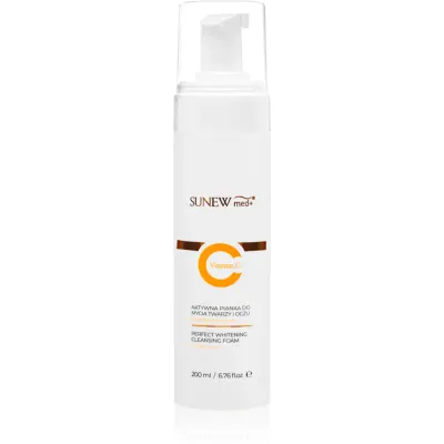 SUNEWMED+ Active Foaming Cleanser Face and Eye Makeup Removal spuma de curatare cu vitamina C 200 ml