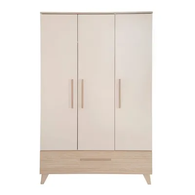 Șifonier de copii crem/în culoare naturală cu aspect de lemn de stejar 118x190x52 cm Sidney – Roba
