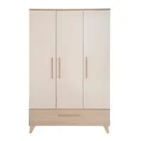 Șifonier de copii crem/în culoare naturală cu aspect de lemn de stejar 118x190x52 cm Sidney – Roba