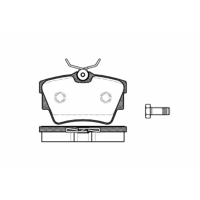 Set placute frana, frana disc REMSA 0591.10
