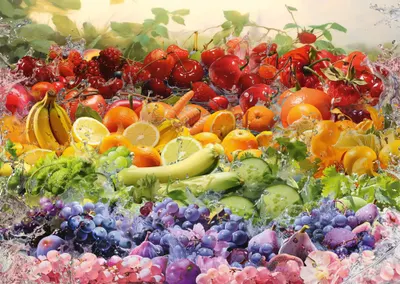 Puzzle 1000 de piese - Cocktail de fructe