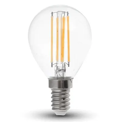 Bec E14 P45 cu filament LED 6W 6400K V-TAC SKU-2847