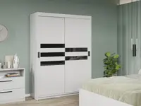 Dressing / Dulap dormitor Alb 138 - Glass