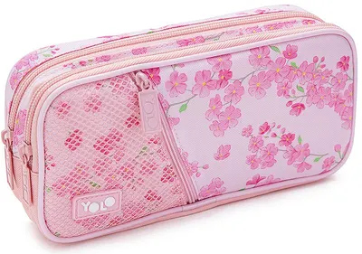 Penar școlar YOLO Blossom - 2 fermoare