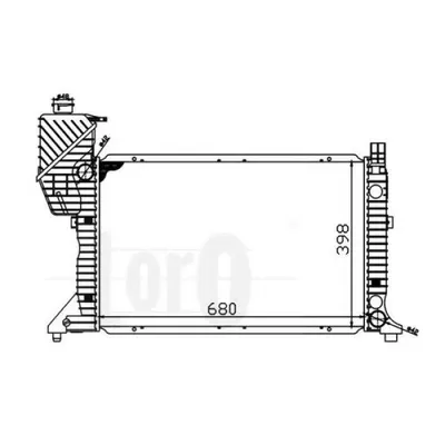 Radiator, racire motor LORO 054-017-0016