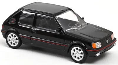 Model de colecție NOREV Modern: Мașini - Peugeot 205 GTI (1988) (Black) (1:54)