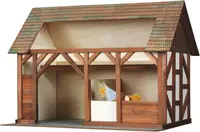 Set de constructie arhitectura, Walachia, Grajdul animalelor, 154 piese din lemn