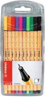 Set linere Stabilo Point 88 - 10 culori