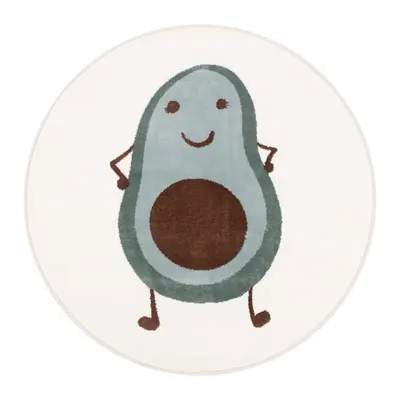 Covor pentru copii verde mentă-fildeș ø120 cm Avocado Mint – FD