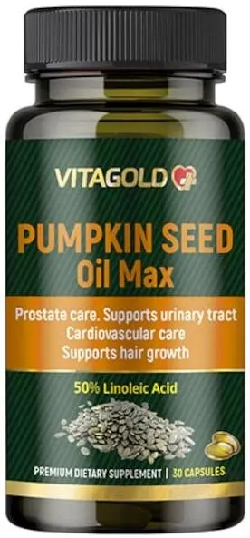 Pumpkin Seed Oil Max, 30 capsule, Vitagold