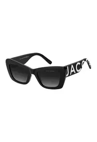Ochelari de soare butterfly cu logo contrastant - Alb/Negru