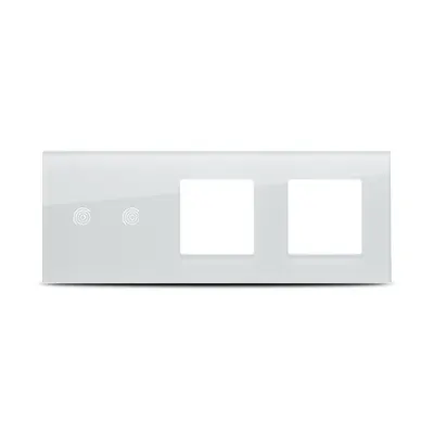 Placa ornament tripla pentru Intrerupator TOUCH 2T+2P - actionare prin atingere