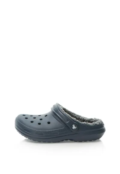Saboti cu captuseala de teddy - Unisex - Bleumarin inchis23 - Bleumarin