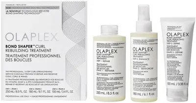 Olaplex Set regenerant pentru păr creț Bond Shaper Curl, 3 piese