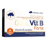 Complex vitamina B12 B6 B1 acid folic Forte Gold Vit B, 60 tablete, Olimp Labs