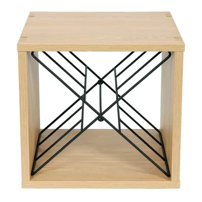Raft pentru sticle de vin în culoare naturală cu aspect de lemn de frasin număr de sticle 12 36,5x36x29 cm Macon – Compactor