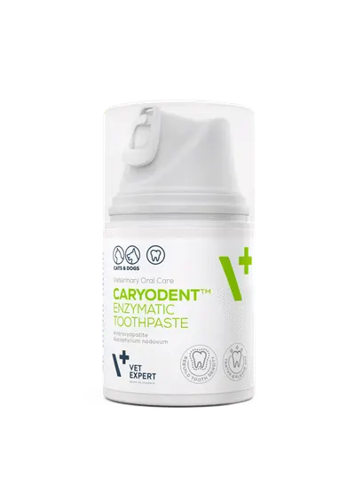 Pasta de dinti enzimatica pentru caini si pisici Vet Expert Caryodent, 50 ml
