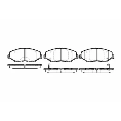 Set placute frana, frana disc REMSA 0899.00