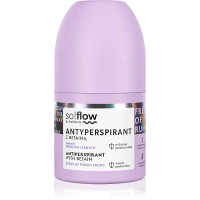 so!flow Antiperspirant antiperspirant roll-on pentru femei Betain Scent Of Forest Fruits 50 ml