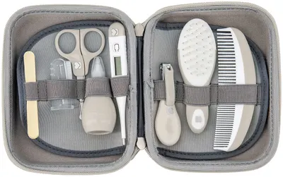 Set de igienă pentru bebeluși KikkaBoo - Beige, 8 piese
