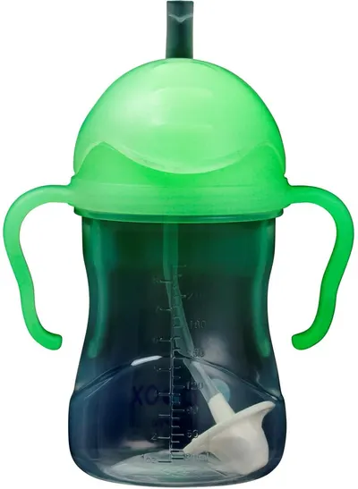 Sticlă cu pai pentru bebeluși b.box - Sippy cup, 240 ml, Glow in the dark
