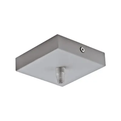Ceiling Canopy 1-Fach, Square 95x95x25 Grey