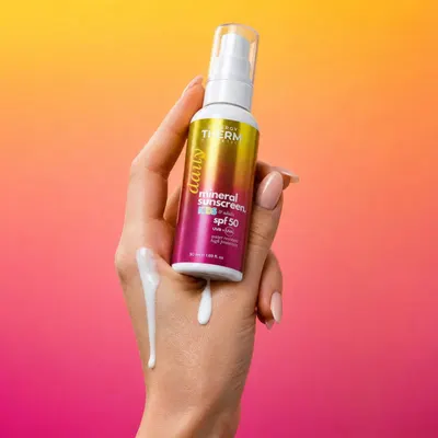 Loțiune Solară Minerală SPF 50 pentru Copii și Adulți, Rezistentă la Apă, Fără Parfum, 50ML