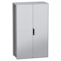 Dulap modular, cu montaj pe pardoseala, PanelSeT SFN, din otel decarbonizat(verde), 2000x1200x600mm, IP55, cu placa de montaj, 2 usi