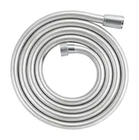 Furtun dus Grohe SilverFlex 27137001, 1/2 inch x 1/2 inch, 2 m, anti-rasucire, cauciuc, Crom