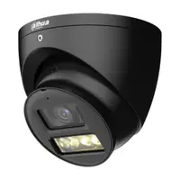 Camera supraveghere Dome cu iluminare duala Dahua Starlight HAC-HDW1500T-IL-A-0280B-S3-DIP, 5 MP, IR/lumina alba 40 m, 2.8 mm, microfon, DIP switch, neagra